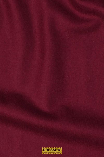 Wool Melton Burgundy