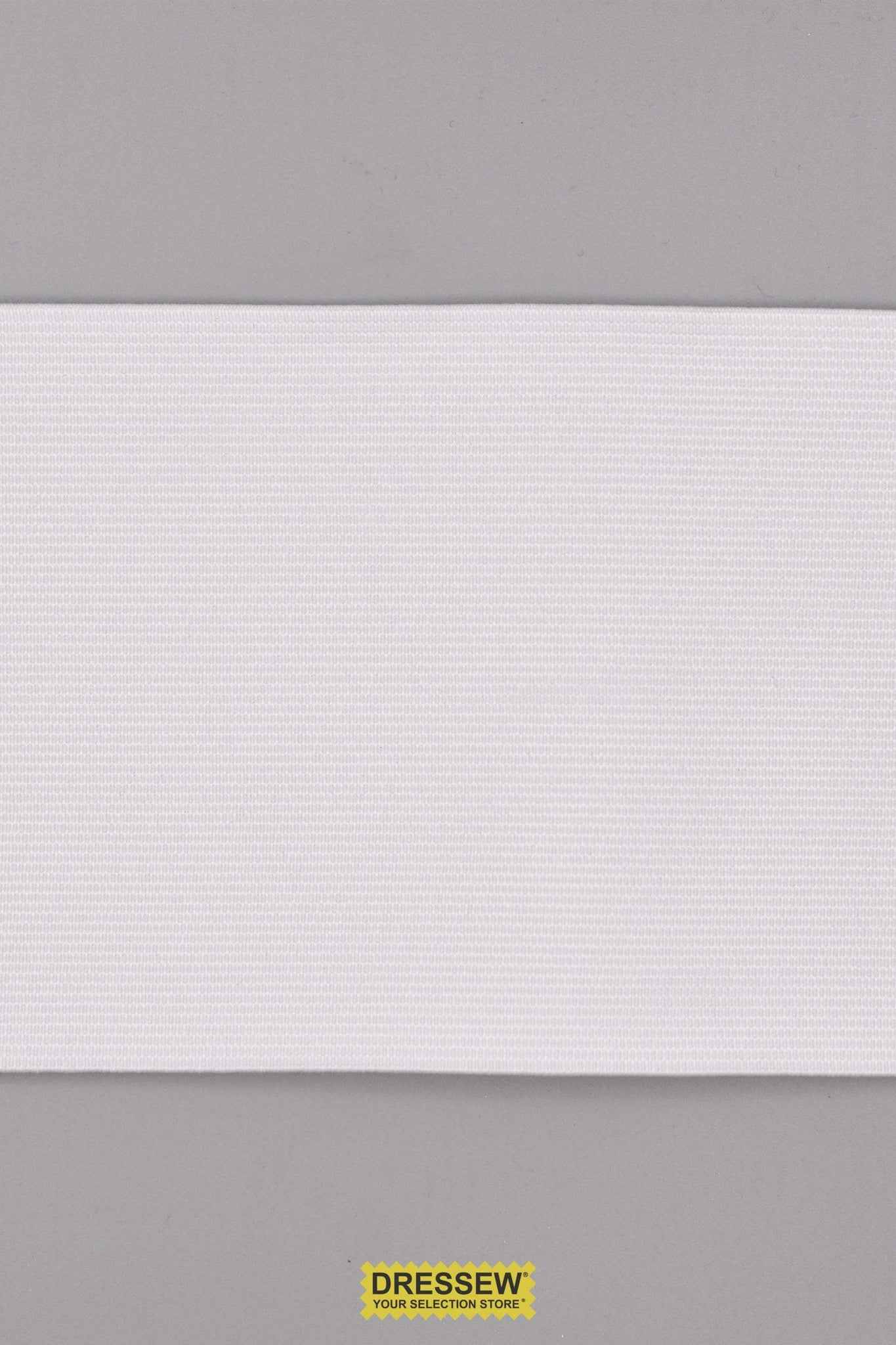 Woven Elastic 100mm (4") White