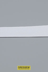 Woven Elastic 19mm (3/4") White