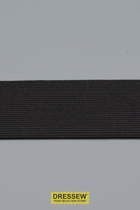 Woven Elastic 38mm (1-1/2") Black