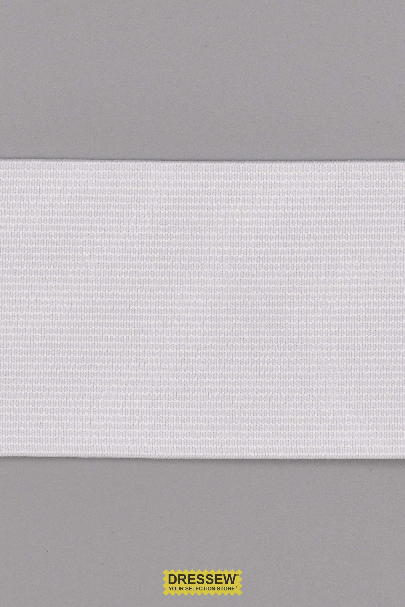 Woven Elastic 50mm (2") White