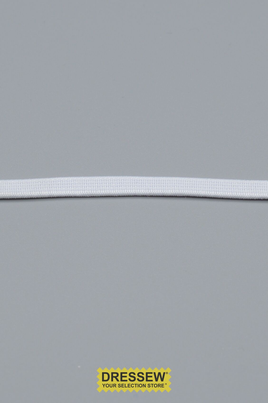 Woven Elastic 6mm (1/4") White