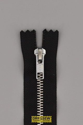 YKK #5 Aluminum Medium Closed End Zipper 25cm (10") Black