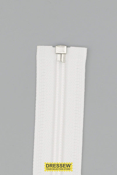 YKK #5 Medium Coil Separating Zipper 105cm (42") White