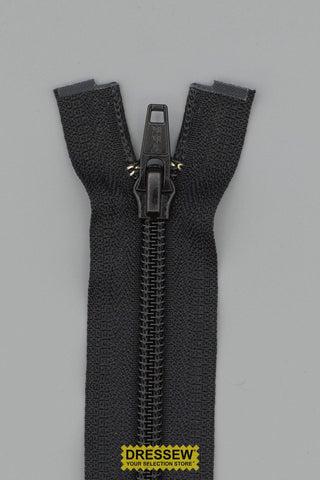 YKK #5 Medium Coil Separating Zipper 120cm (48") Black