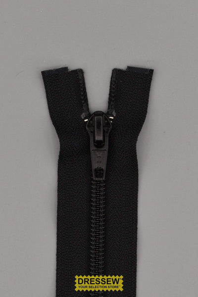 YKK #5 Medium Coil Separating Zipper 23cm (9") Black