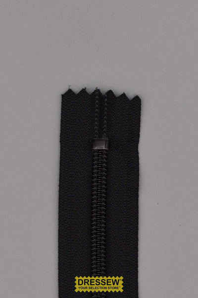 YKK #5 Nylon Coil Closed Both Ends Zipper with 2 Reversible Non-Locking Sliders 120" Black