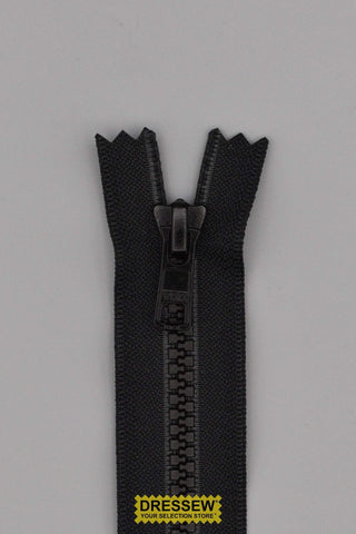 YKK #5 Vislon Medium Closed End Ziper 23cm (9") Black