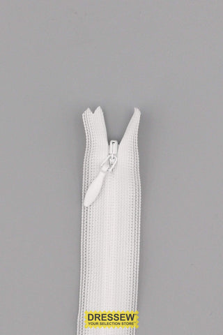 YKK Invisible Closed End Zipper 150cm (60") White