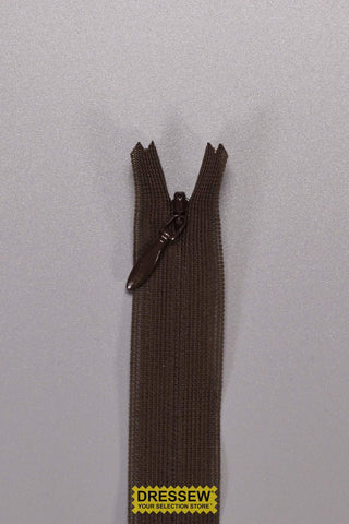 YKK Invisible Closed End Zipper 75cm (30") Brown