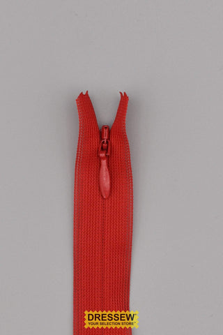 YKK Invisible Closed End Zipper 75cm (30") Hot Red