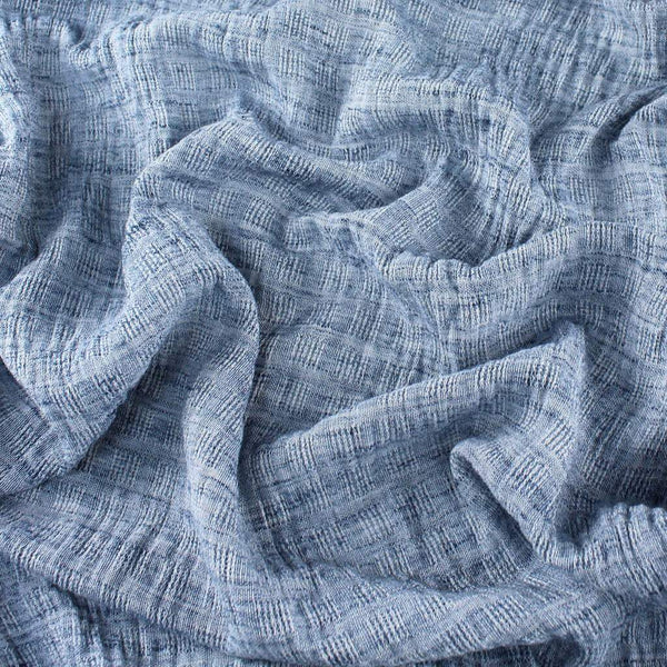 Yarn Dyed Lattice Check Blue Mix
