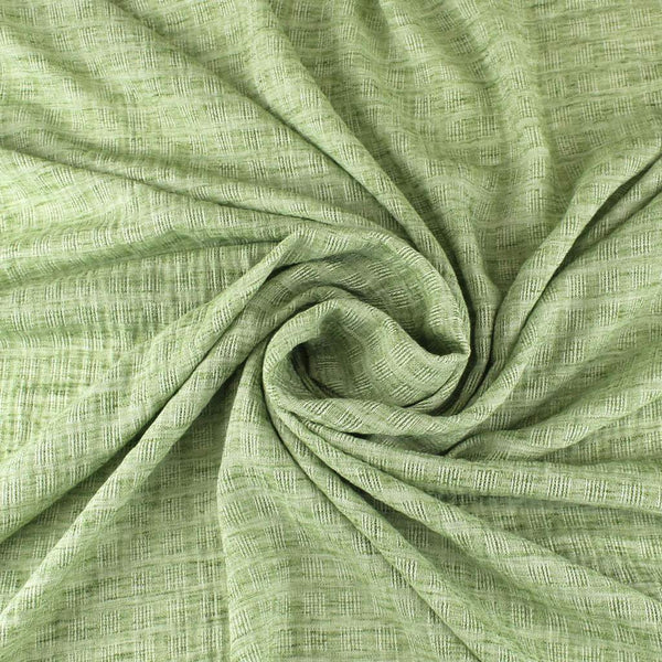 Yarn Dyed Lattice Check Green Mix