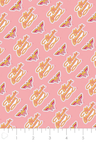 Young DC Wonder Woman Retro Logo Pink