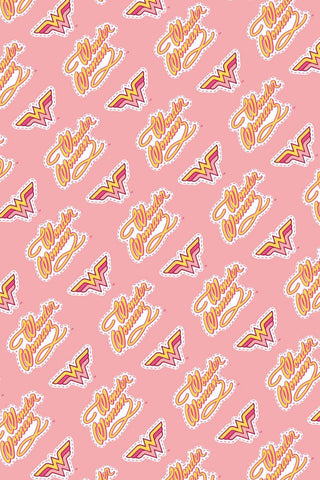 Young DC Wonder Woman Retro Logo Pink